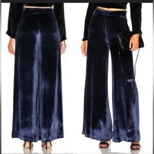 Flur de Mal Elegant Velvet Wide-Leg Pants Small -